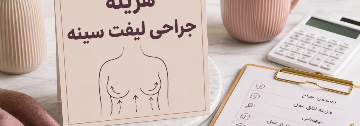 هزینه جراحی لیفت سینه
