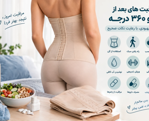 مراقبت های بعد از لیپو ۳۶۰ درجه